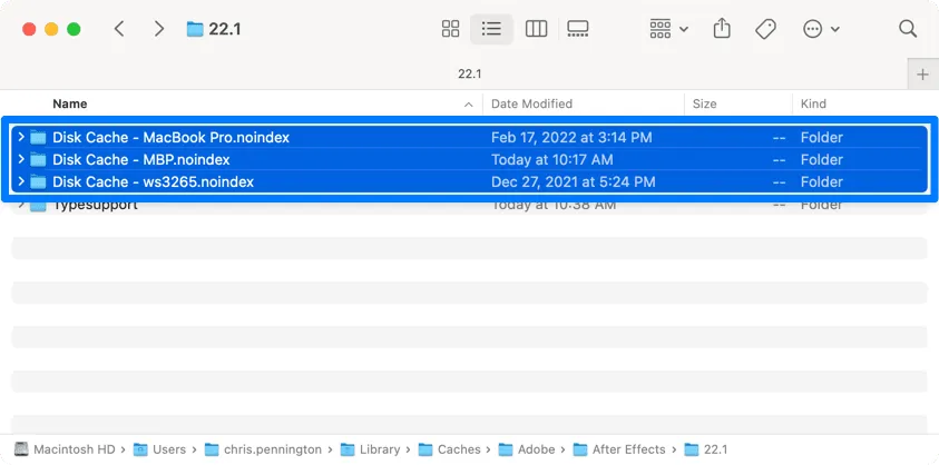 Delete Adobe Cache size