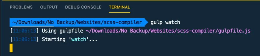 package.json file example